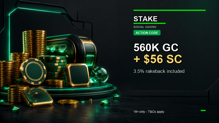 ACTION code rewards with Gold Coins and Stake Cash